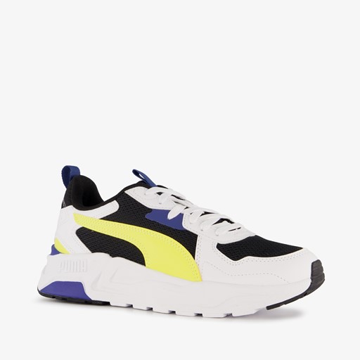 Trinity Lite kinder sneakers wit geel