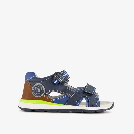 Jongens sandalen blauw bruin