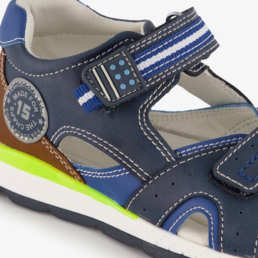 Jongens sandalen blauw bruin