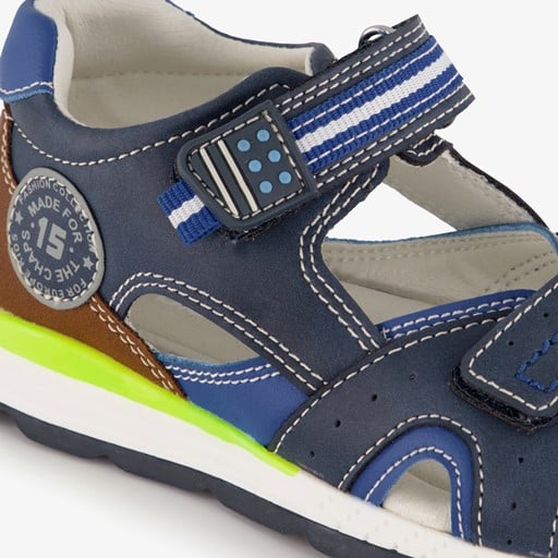 Jongens sandalen blauw bruin