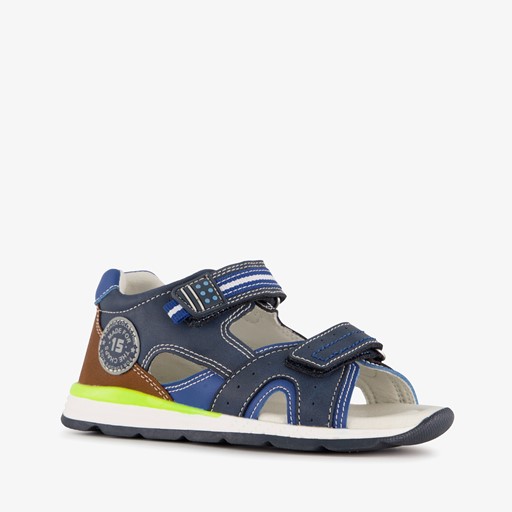 Jongens sandalen blauw bruin