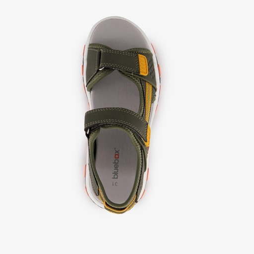Jongens sandalen groen oranje