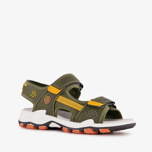 Jongens sandalen groen oranje