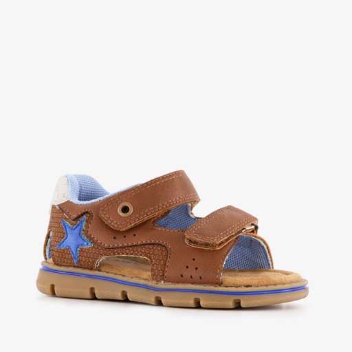 Jongens sandalen met ster bruin