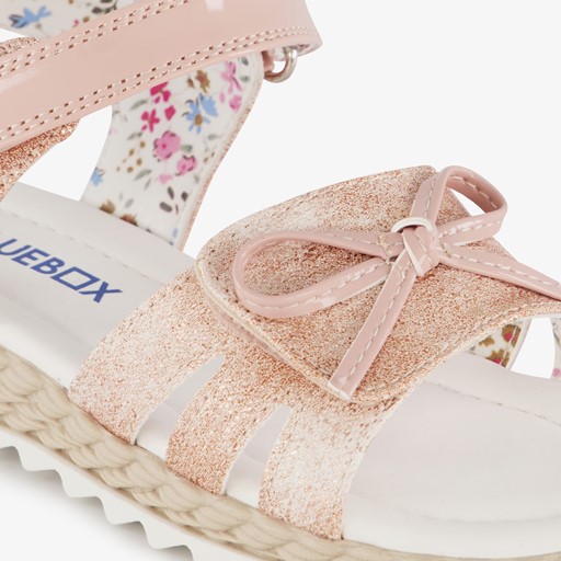 Meisjes sandalen met strikje roze