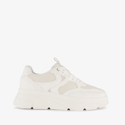 Dames dad sneakers wit