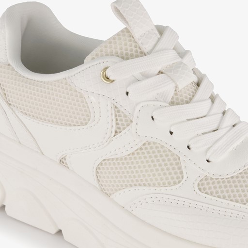 Dames dad sneakers wit