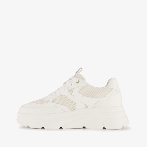 Dames dad sneakers wit