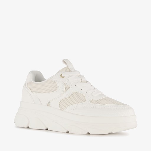 Dames dad sneakers wit
