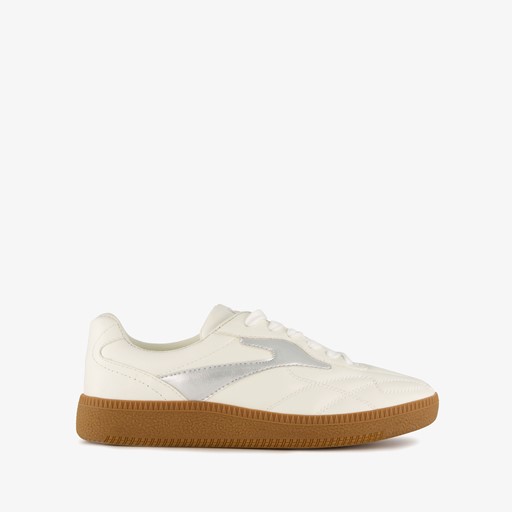 Dames sneakers wit zilver