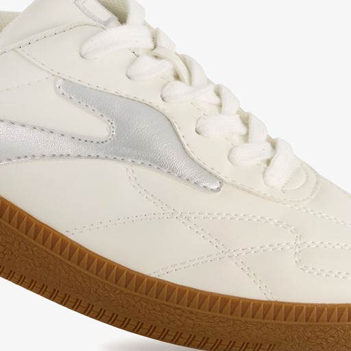 Dames sneakers wit zilver