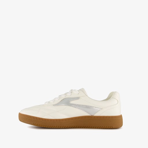 Dames sneakers wit zilver