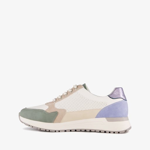 Dames sneakers wit beige