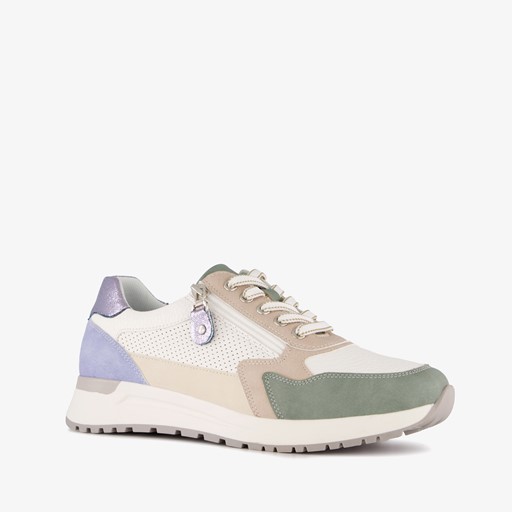 Dames sneakers wit beige