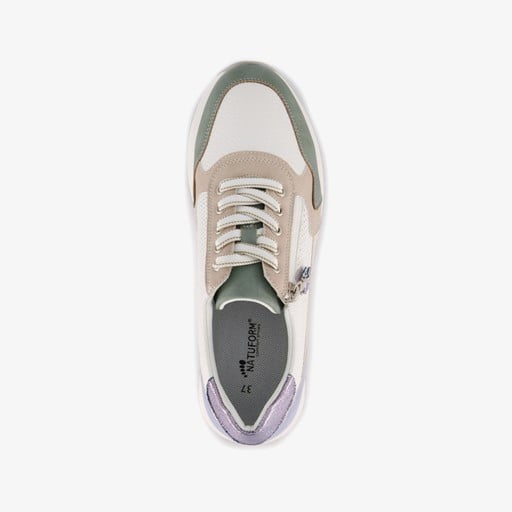 Dames sneakers wit beige