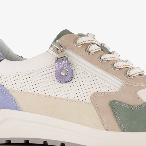 Dames sneakers wit beige