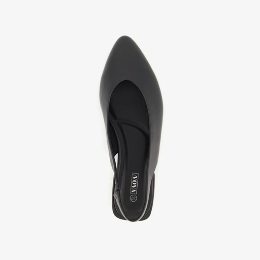 Dame slingbacks zwart