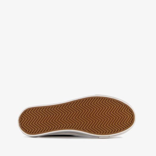 Hoge dames gympen met plateauzool zwart