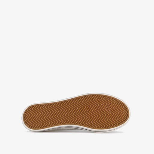 Hoge dames gympen met plateauzool wit