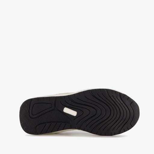 Meisjes dad sneakers luipaardprint beige