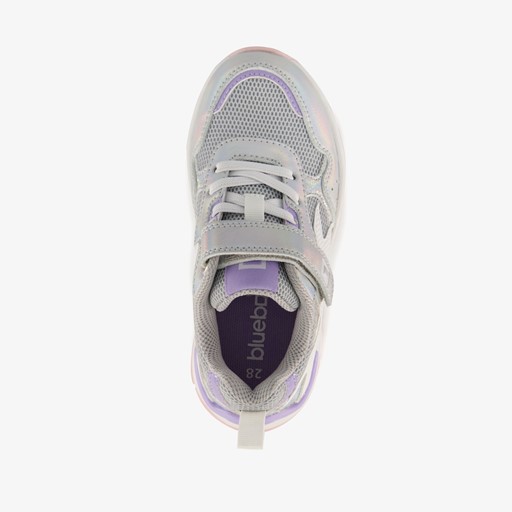 Meisjes dad sneakers metallic pastel