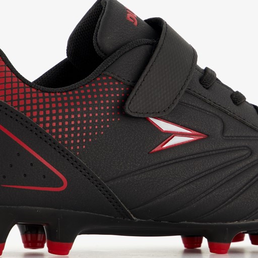 Jongens voetbalschoenen FG zwart rood