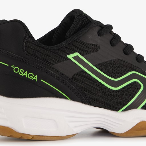 Kinder sportschoenen zwart groen