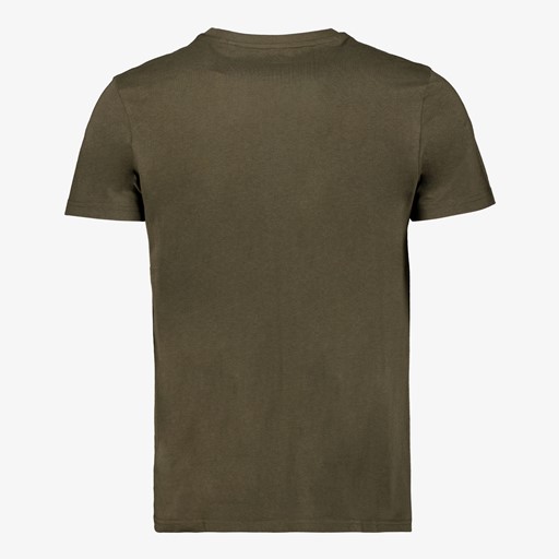 Produkt heren T-shirt groen met opdruk motor