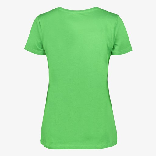 Dames T-shirt met luipaard groen