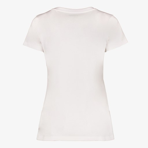 Dames T-shirt met opdruk wit lila