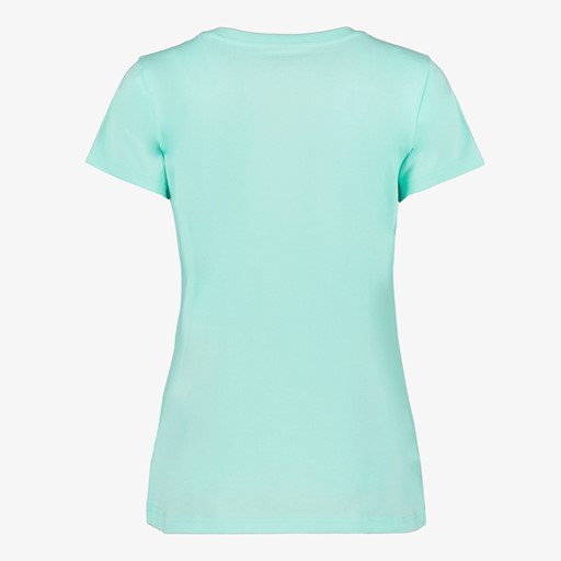 Dames T-shirt met opdruk turquoise