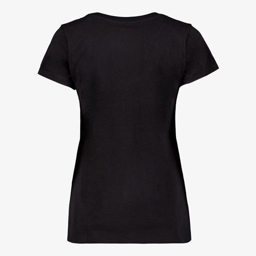 Dames T-shirt met luipaard zwart