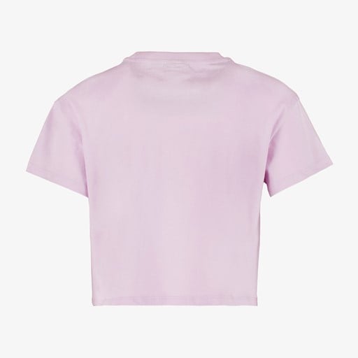 Cropped meisjes T-shirt lila