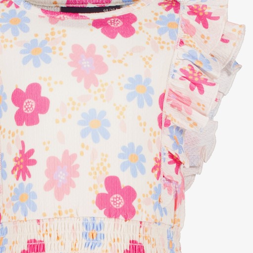 Meisjes jurk met bloemenprint