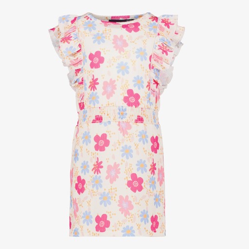 Meisjes jurk met bloemenprint