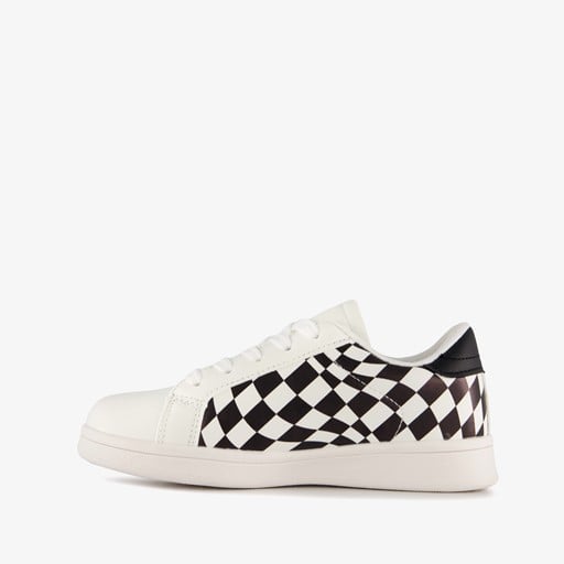 Jongens chessboard sneakers met smiley