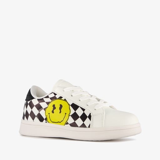 Jongens chessboard sneakers met smiley