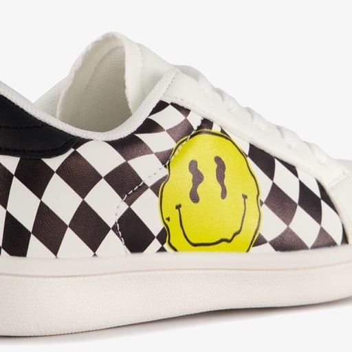 Jongens chessboard sneakers met smiley