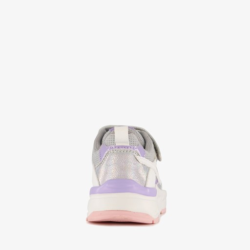 Meisjes dad sneakers metallic pastel