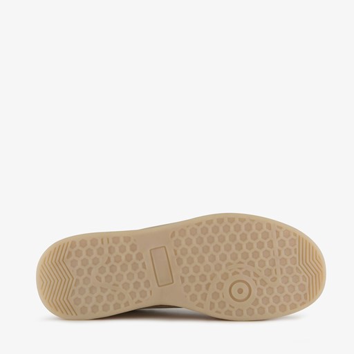Dames sneakers plateauzool beige goud