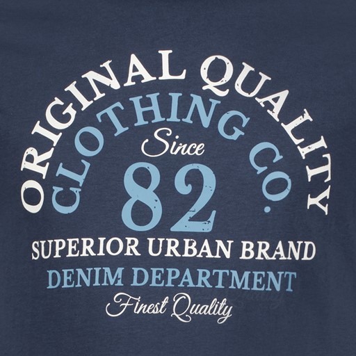 Heren T-shirt met opdruk navy