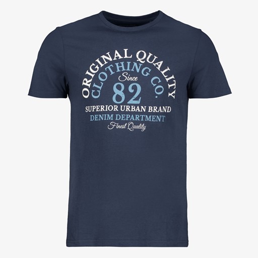 Heren T-shirt met opdruk navy
