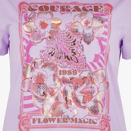 Dames T-shirt met print lila