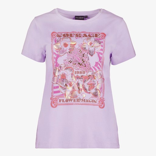 Dames T-shirt met print lila