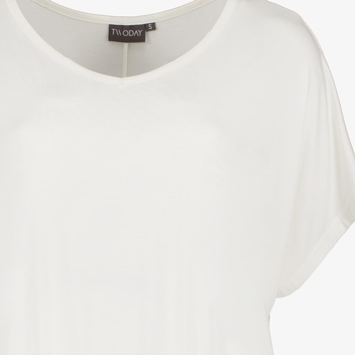 Dames top met vlindermouwen wit