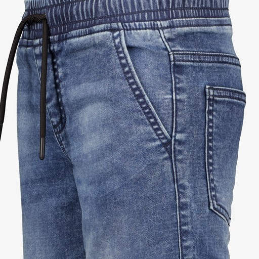Jongens denim cargo jeans donkerblauw