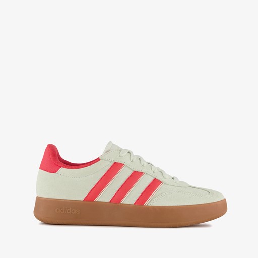Barreda dames sneakers beige rood