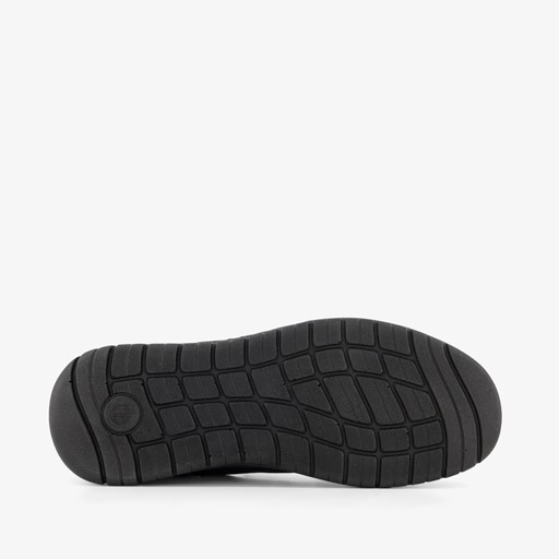 Heren instappers met brede leest zwart