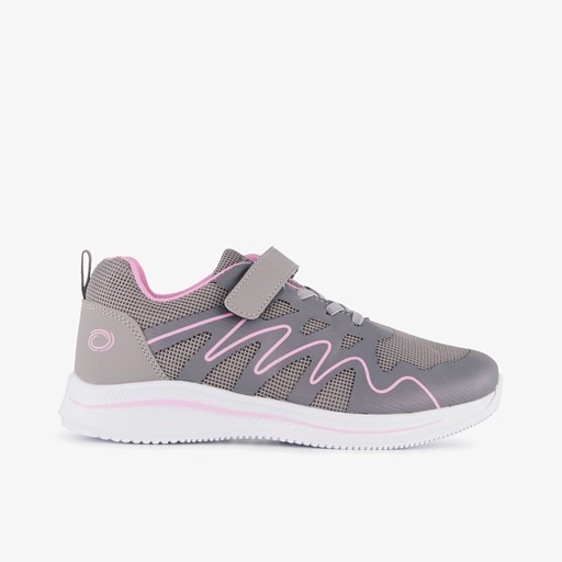 Meisjes sportschoenen grijs roze