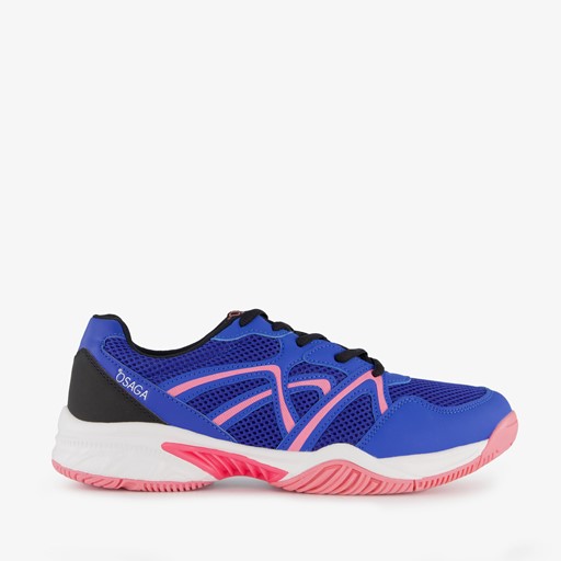 Dames fitnessschoenen blauw roze